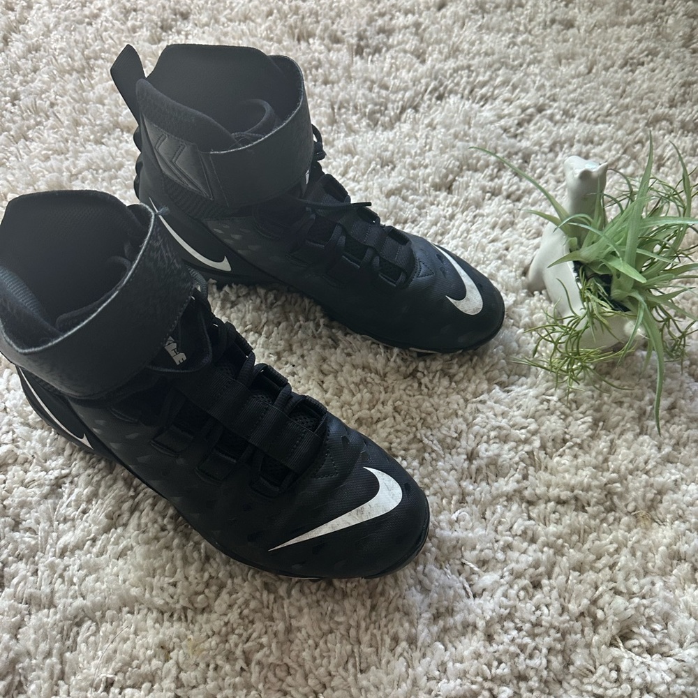 Nike FastFlex alpha cleats sneaker shoe swoosh black & white men’s size … - Picture 3 of 5